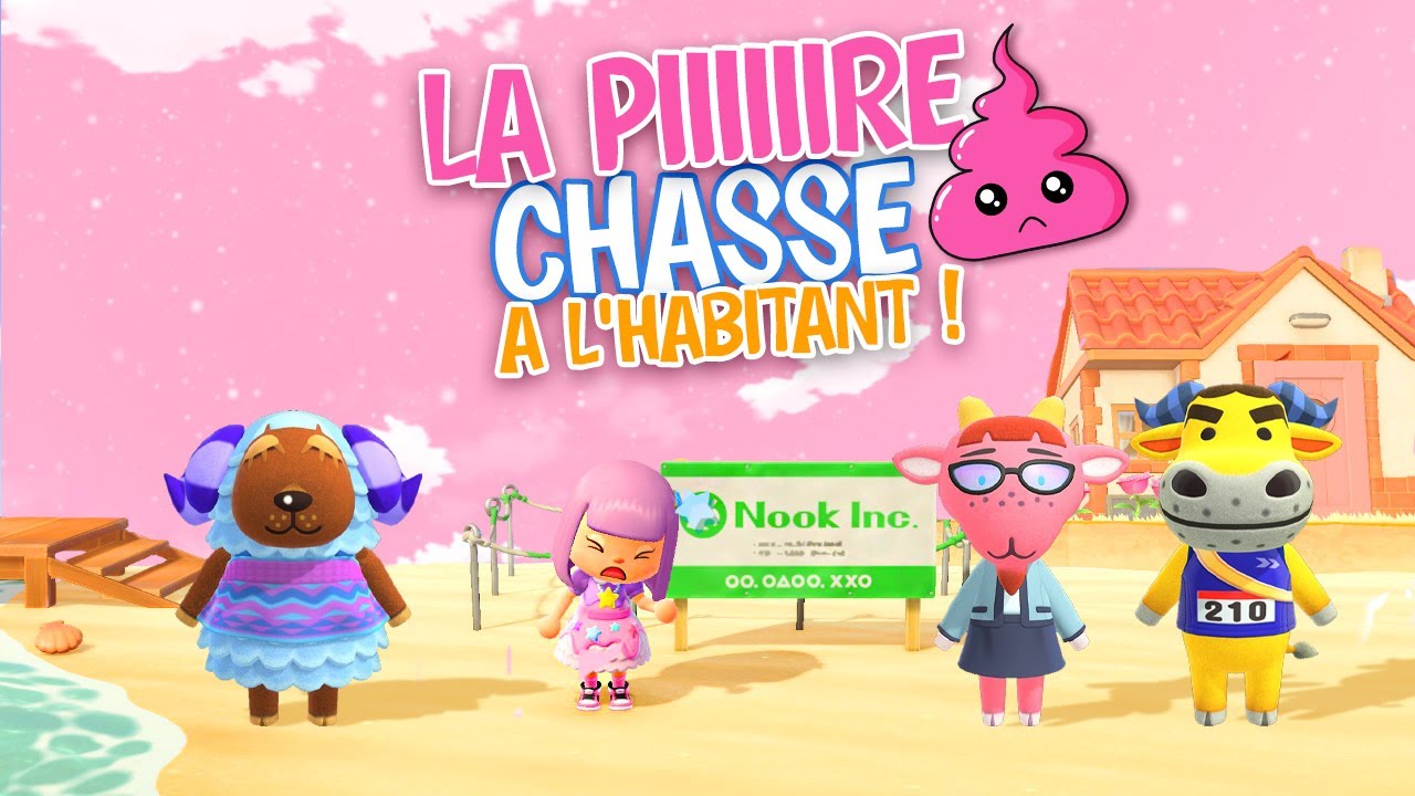 LA PIRE CHASSE À L'HABITANT ANIMAL CROSSING !!! #ACNH