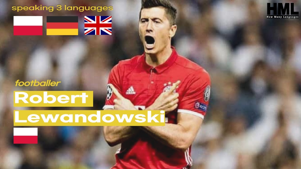 LEWANDOWSKI SPEAKING 3 LANGUAGES-Polish/German/English