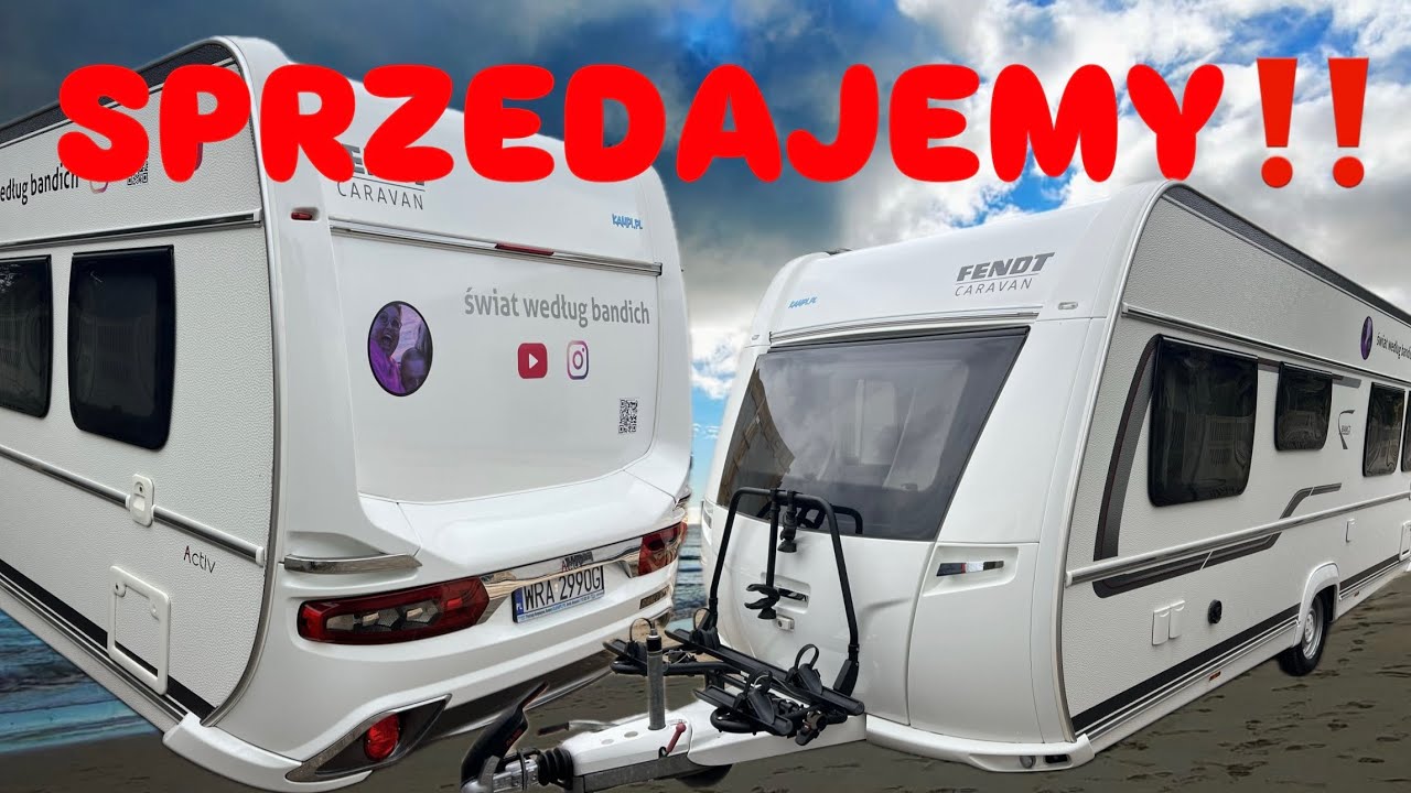 SPRZEDAJEMY Naszą PRZYCZEPĘ KEMPINGOWĄ FENDT BIANCO ACTIV!!!!