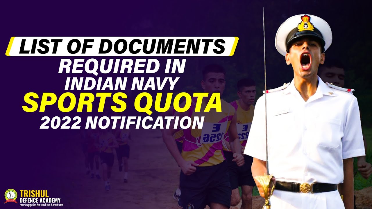 List Of Documents Required in Navy Sports Quota 2022 Entry | Best Navy MR  Coaching In Allahabad