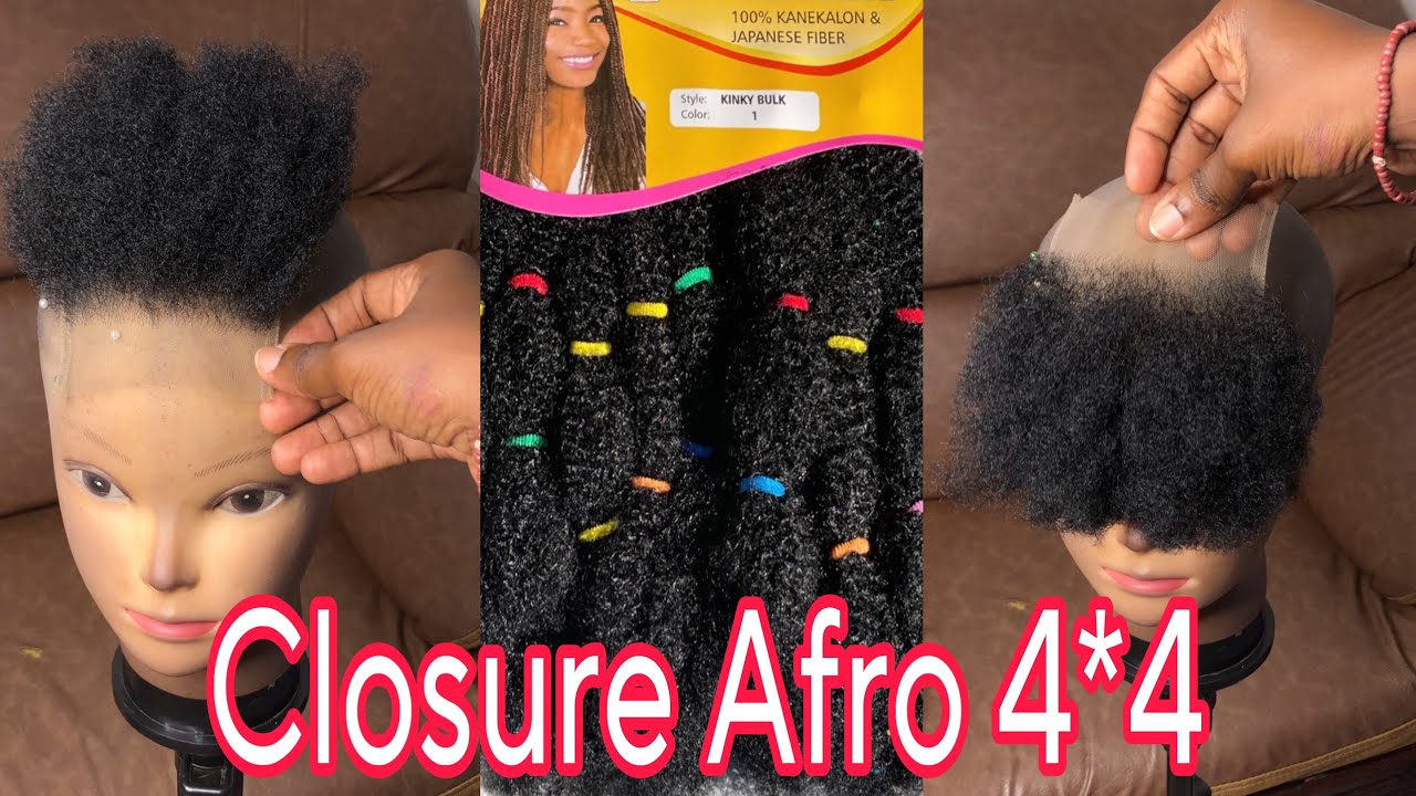 Closure Synthétique Afro 4*4