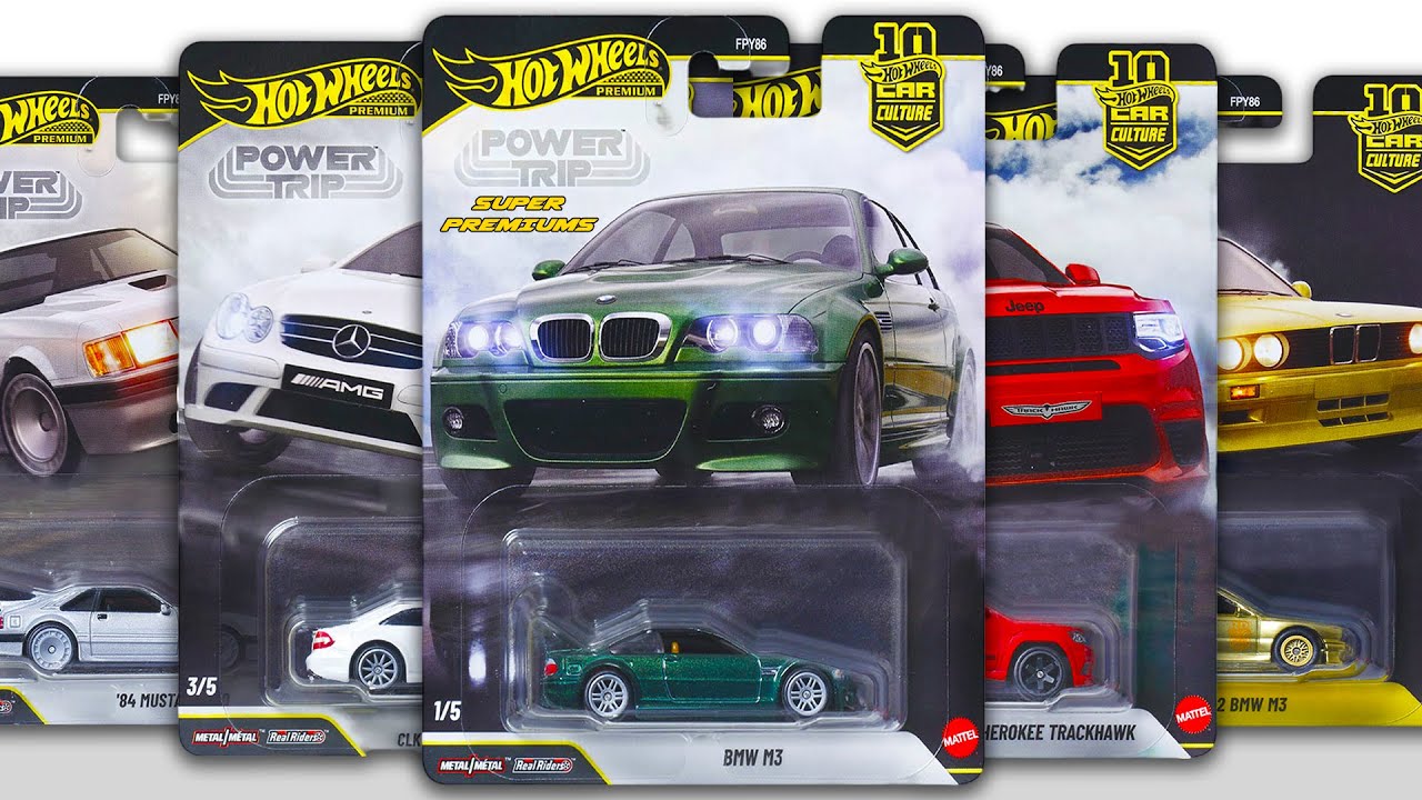Витрина - Набор Hot Wheels Car Culture Power Trip Set: BMW M3, Alphard, Vell Fire, Nissan 180SX и...