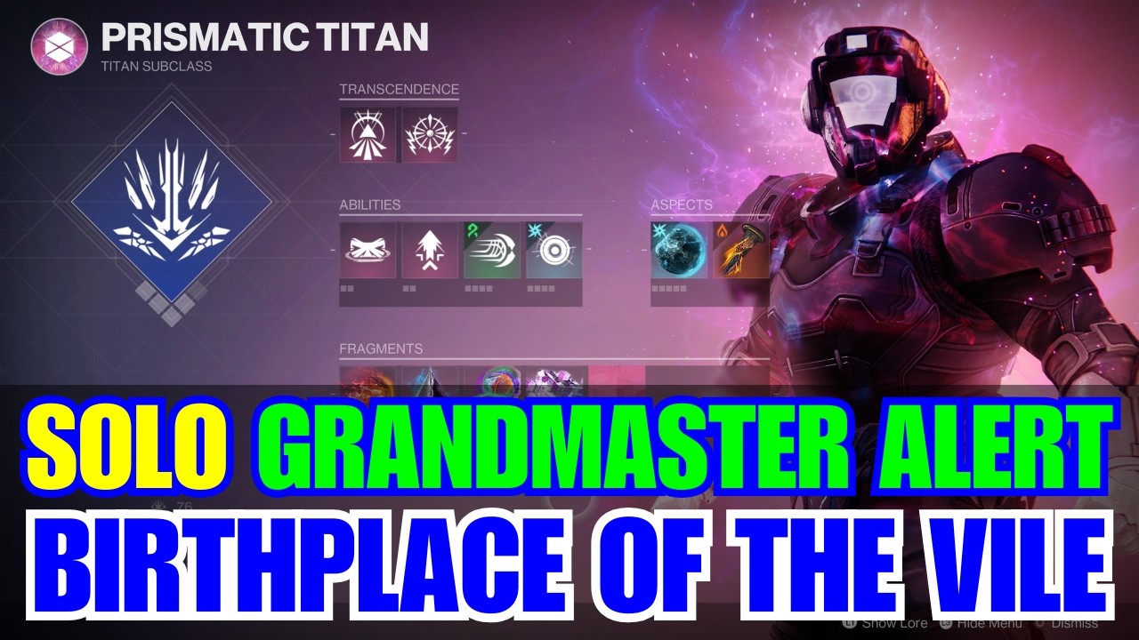 SOLO Grandmaster Vanguard Alert 