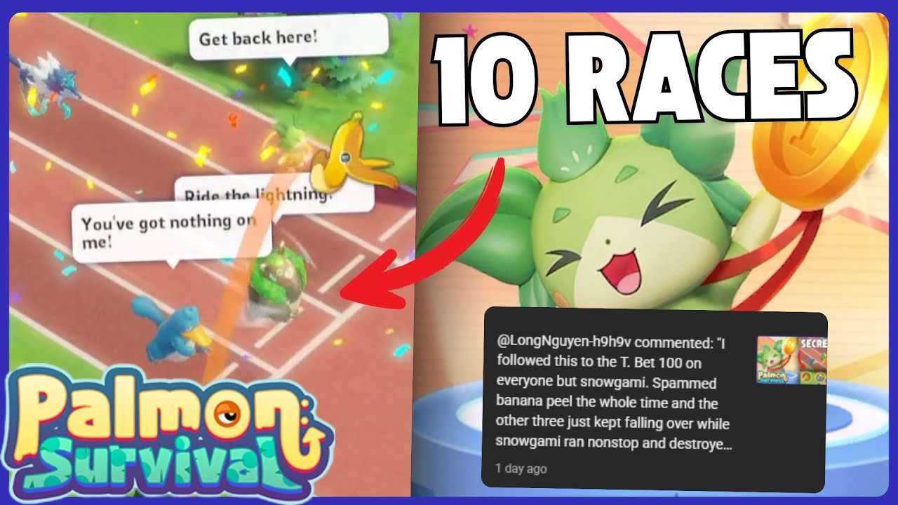 10 Races to PROVE the Palympic Secret Strategy Works! (Palmon Survival)