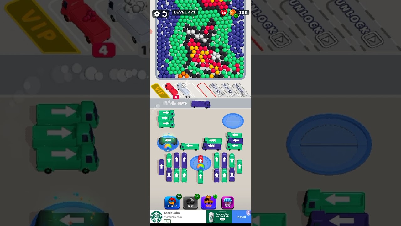 Bubble Bus 🚌: Parking Jam Puzzle Game level 471