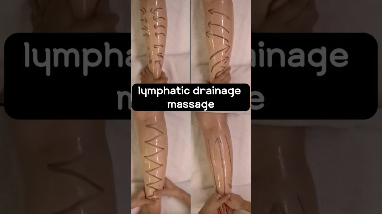 Lymphatic drainage leg calf massage #lymphaticmassage #lymphaticdrainagemassage