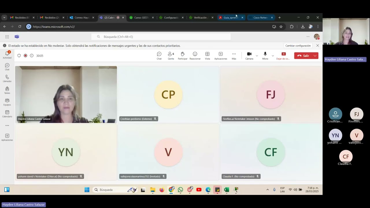 Sesi&oacute;n Resumen Sesi&oacute;n Configuraci&oacute;n y gesti&oacute;n de dispositivos inal&aacute;mbricos.