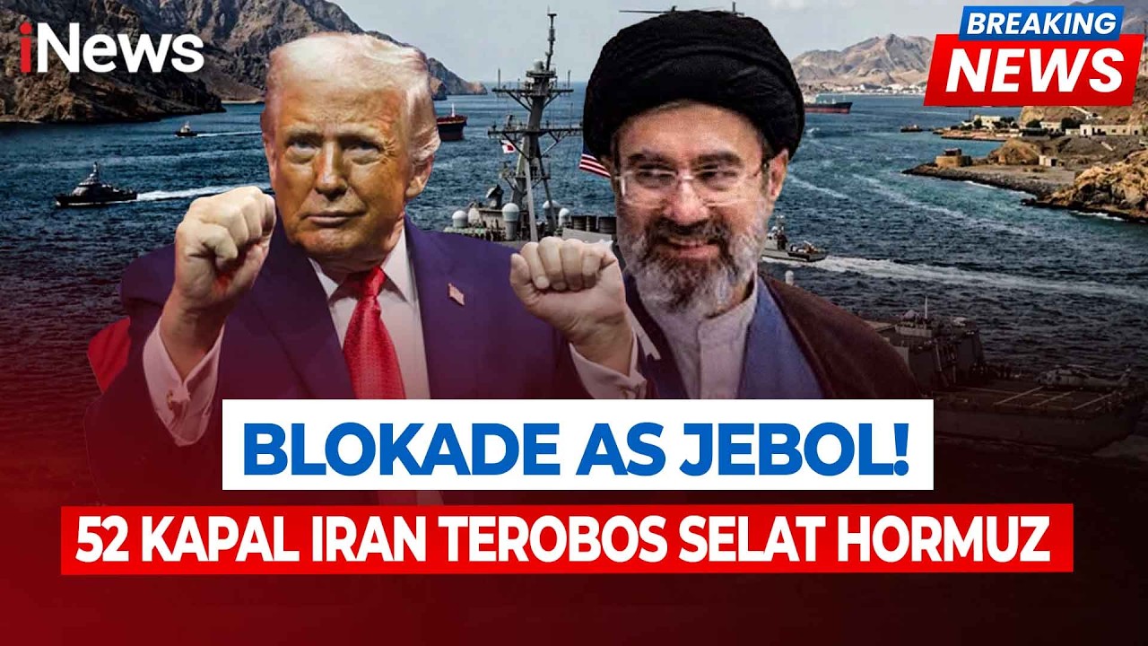 Blokade AS Jebol! 52 Kapal Iran Terobos Selat Hormuz, Berakhir Saling Serang | BREAKING NEWS