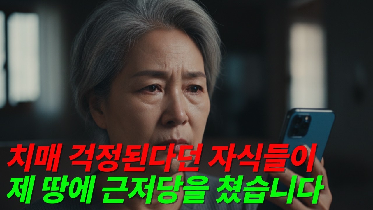 치매 걱정된다며 다가온 자식들이 제 땅에 몰래 근저당을 쳤습니다 | 70대 어머니 실화