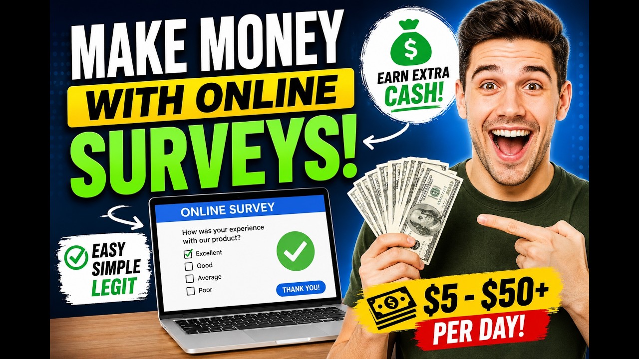 How to Make Money With Online Surveys | Beginner's Guide to Earning Extra Income