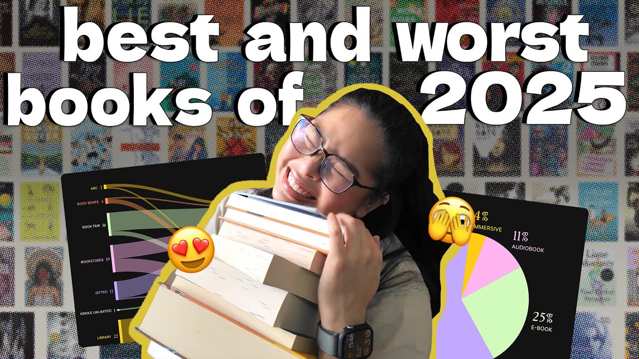 Топ-10 лучших и худших книг 2025 года 🥰 Статистика чтения и Booktube 📊
