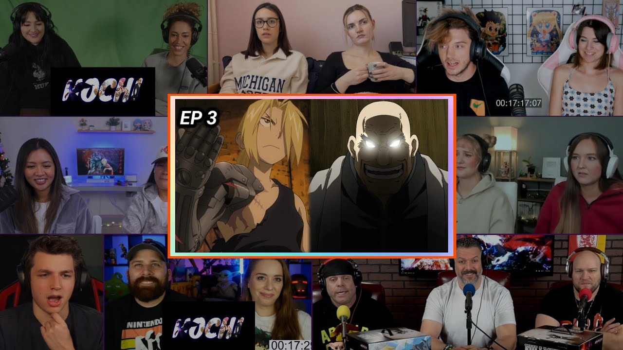 FullMetal Alchemist BrotherHood | Episode 3 | Reaction Mashup | English Dubbed | 鋼の錬金術師