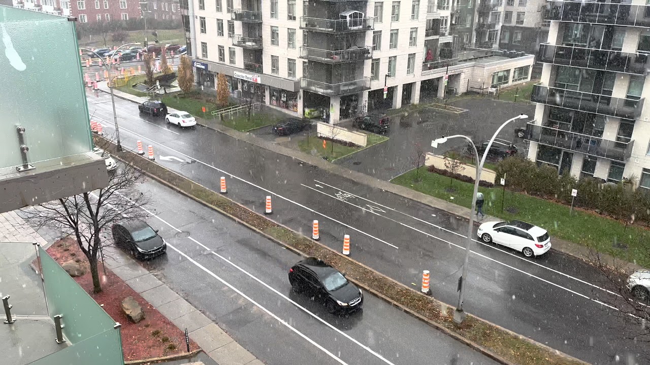 First Snow of 2021 Montreal