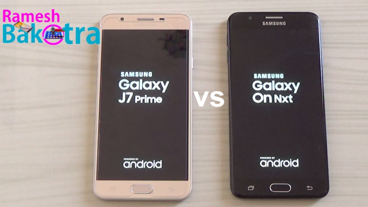 Samsung On Nxt 2017 vs J7 Prime SpeedTest Comparison