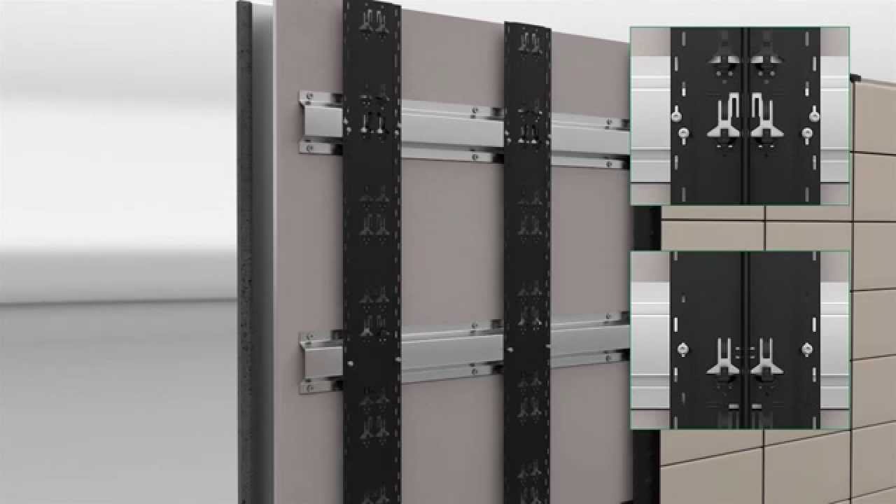 Mounting of KeraTwin&reg; K20 terracotta facade with Omega profile by AGROB BUCHTAL