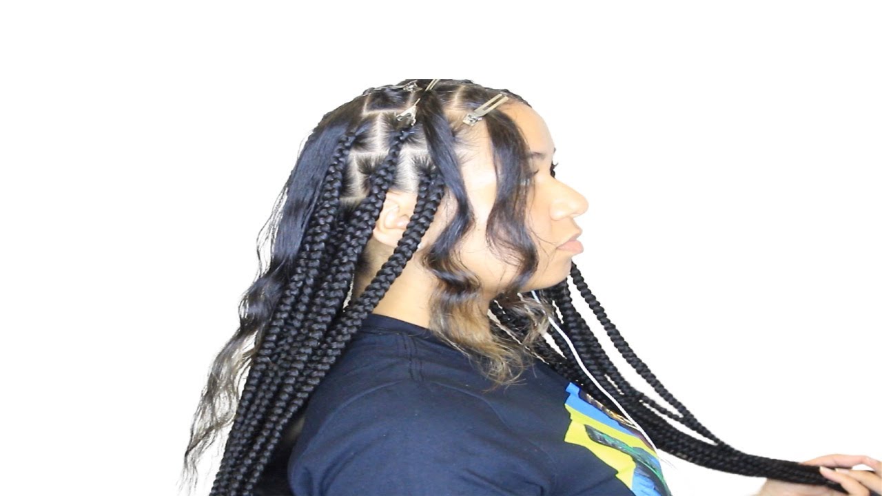Jumbo knotless On Silky Straight Hair