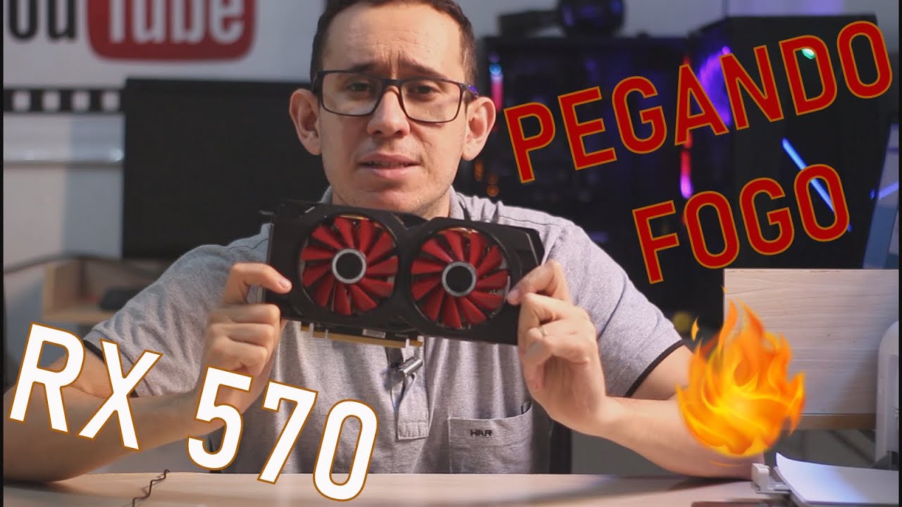 RX 570 DA XFX PEGANDO FOGO? DIMINUINDO A TEMPERATURA COM O MÉTODO UNDERVOLT E ROTAÇÃO DE FAN!!