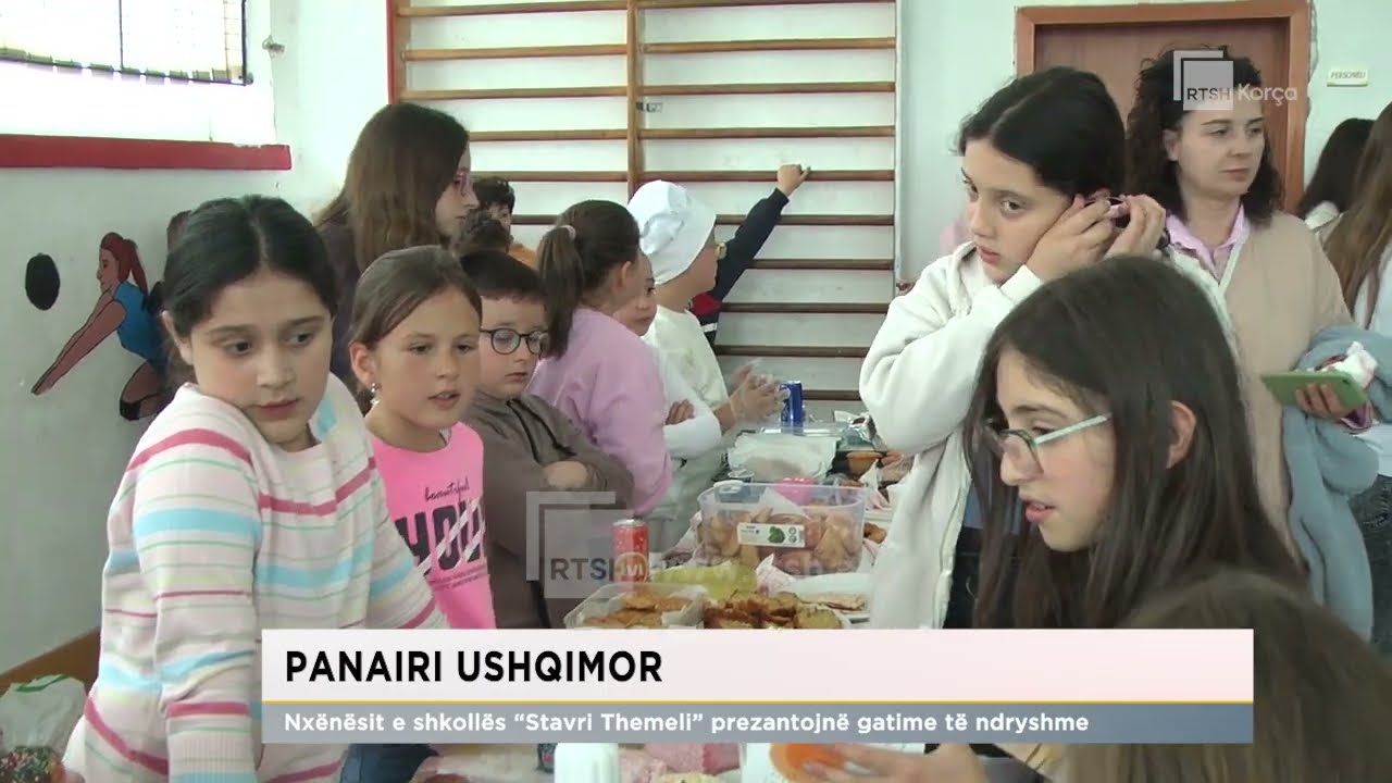 Panairi ushqimor/ Nxënësit e shkollës “Stavri Themeli” prezantojnë gatime të ndryshme