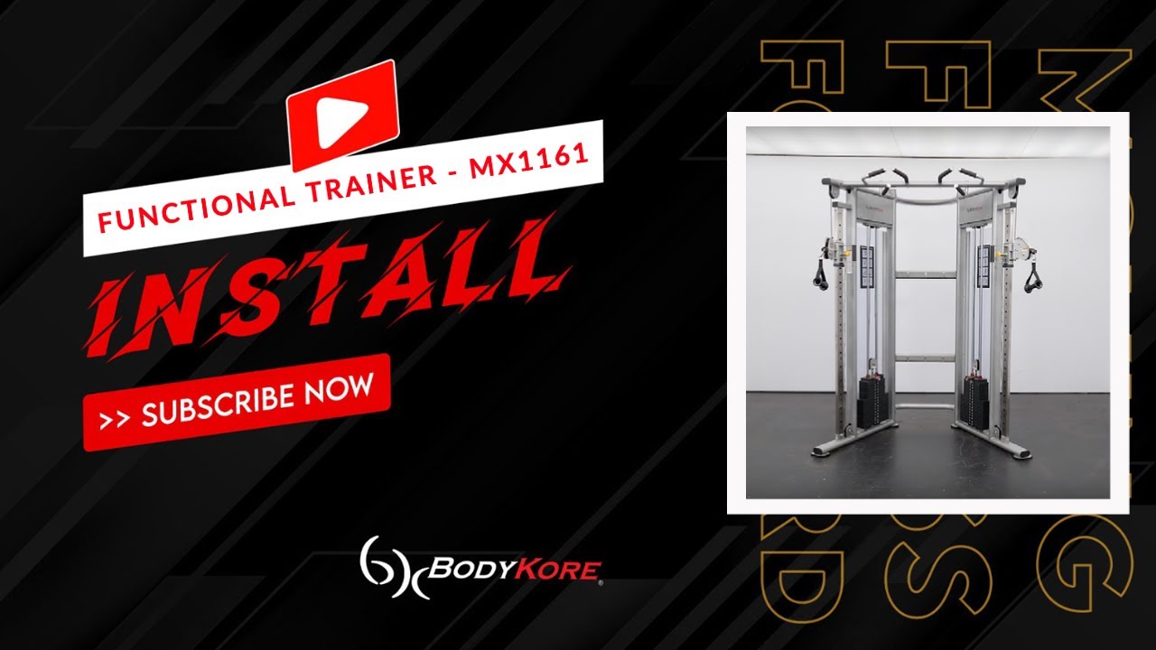 BodyKore MX1161 Functional Trainer - Installation video