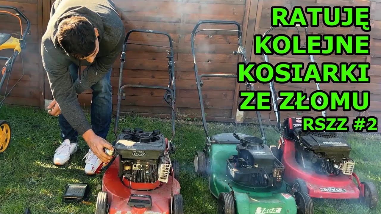 Ratuję Kolejne kosiarki ze złomu: Udany Wolf GARTEN, i nieudany Briggs. Ratuje Sprzęt ze Złomu #2