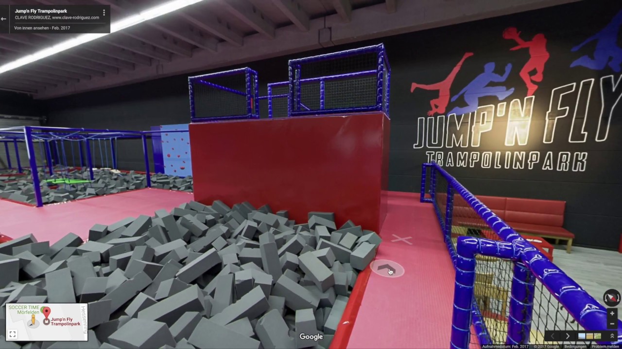 Jump'n Fly Trampolinpark als virtueller 360&deg; Panorama Rundgang in Google Street View