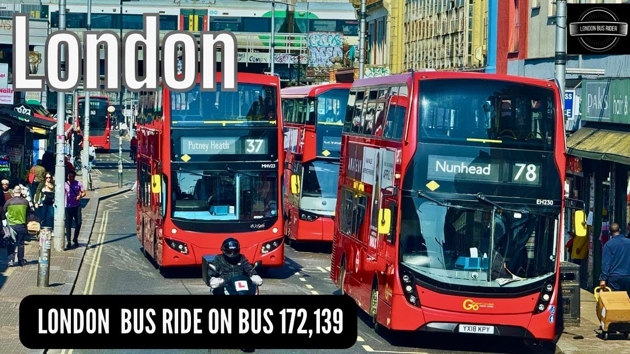 🚌 London Double Decker Spring Bus Ride: Brockley Rise to Golders Green via 172 & 139
