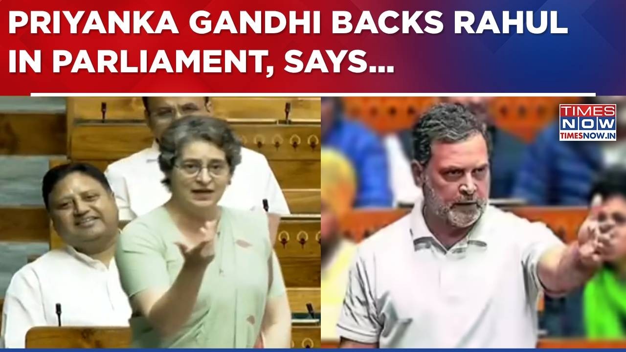 Priyanka Gandhi Counters Kiren Rijiju In Parliament, Backs Rahul Gandhi: 'He Speaks Truth...'| WATCH