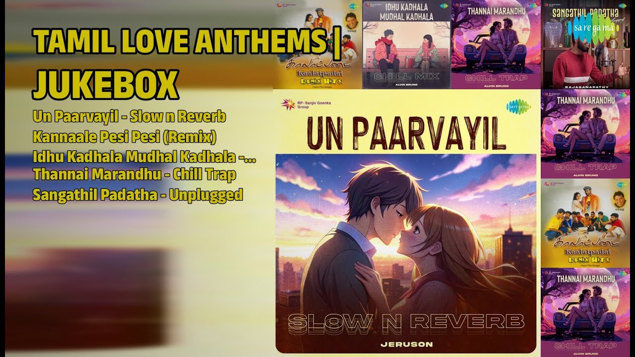 காதல் இசை ஜுக்கீபாஸ் | Karthik Songs | Un Paarvayil  Slow n Reverb | Kannaale Pesi Pesi Remix