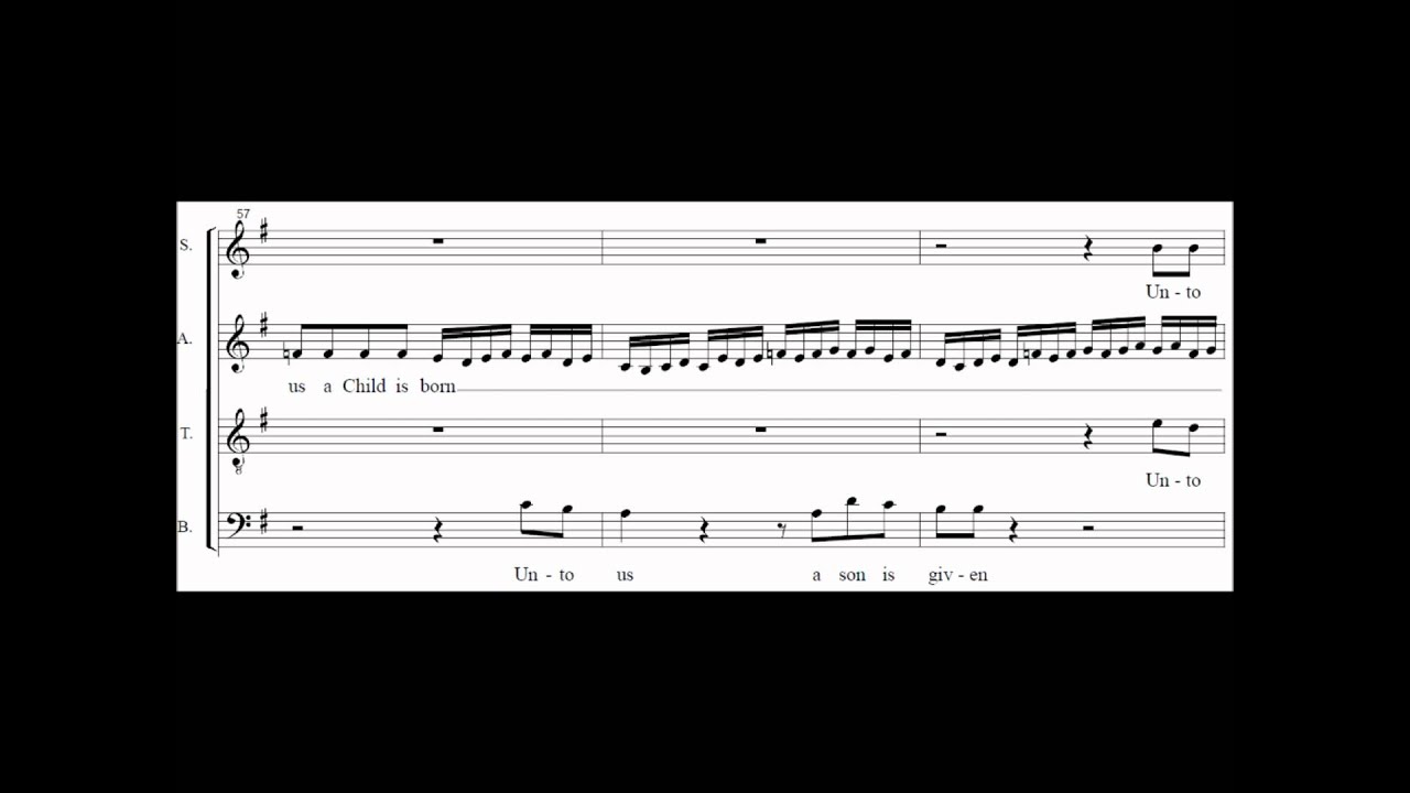 For unto us a Child is born - Handel