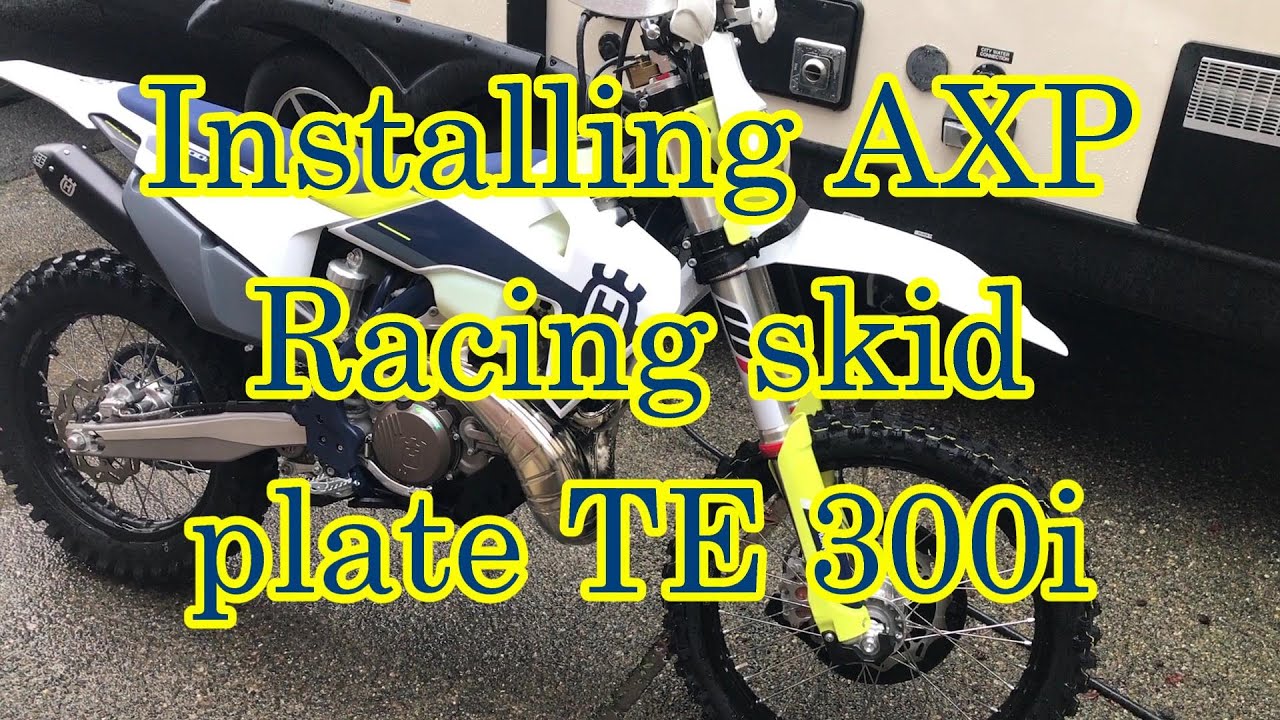 2021 Husqvarna TE 300i - Installing AXP Racing skid plate