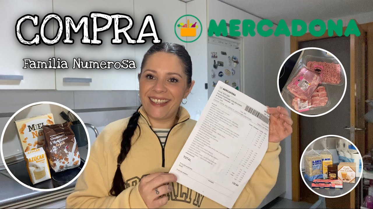 🛒Compra MERCADONA🛒 // Compra Familia Numerosa