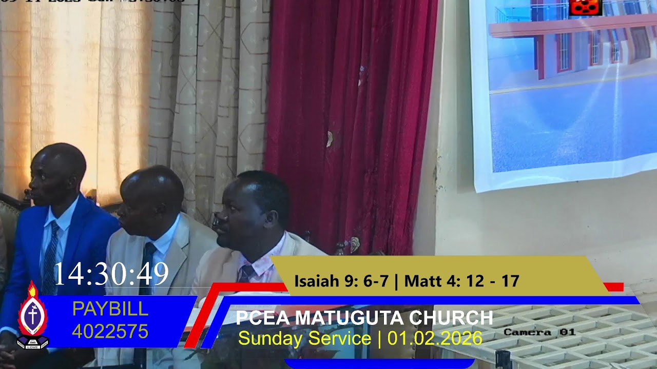 PCEA MATUGUTA CHURCH SUNDAY SERVICE 01.02.2026