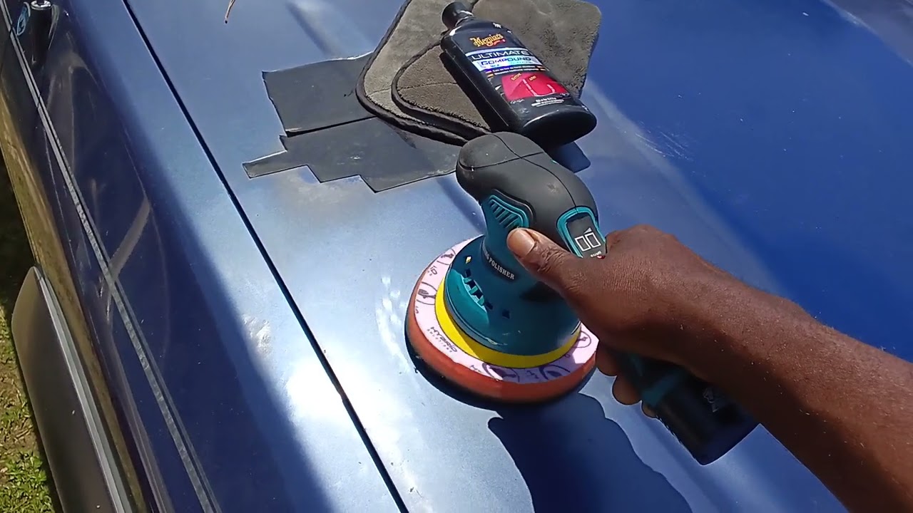Meguiars ulimate compound wil, this remove patchy clear coat