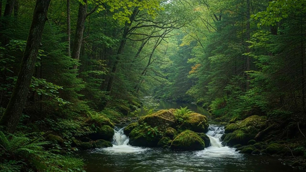 River and Birds Ambience for Sleep and Calm | Peaceful Nature Sounds