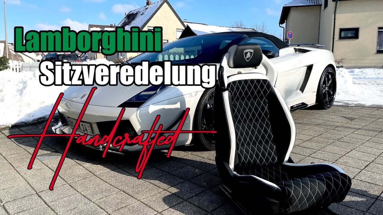 Lamborghini Innenraum mit sportlichem Alcantara & Nappaleder Made in Germany 100% Handcrafted