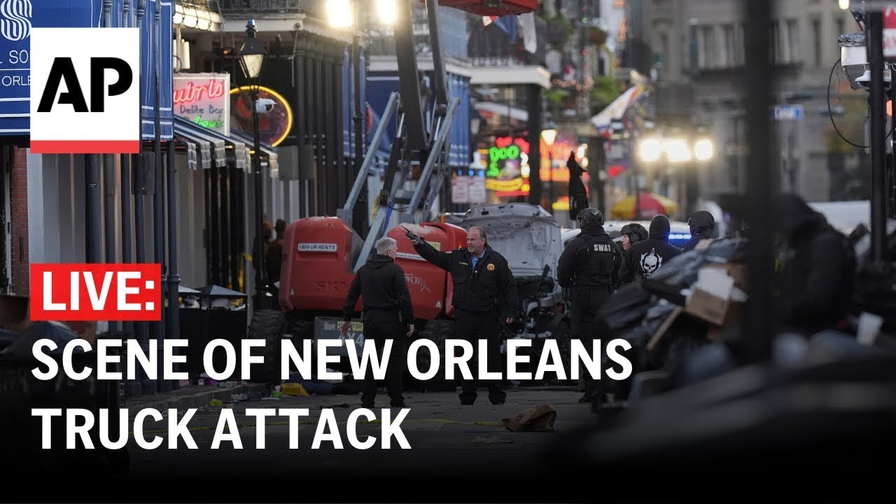 LIVE: Scene of New Orleans truck attack where a U.S. Army veteran killed 15