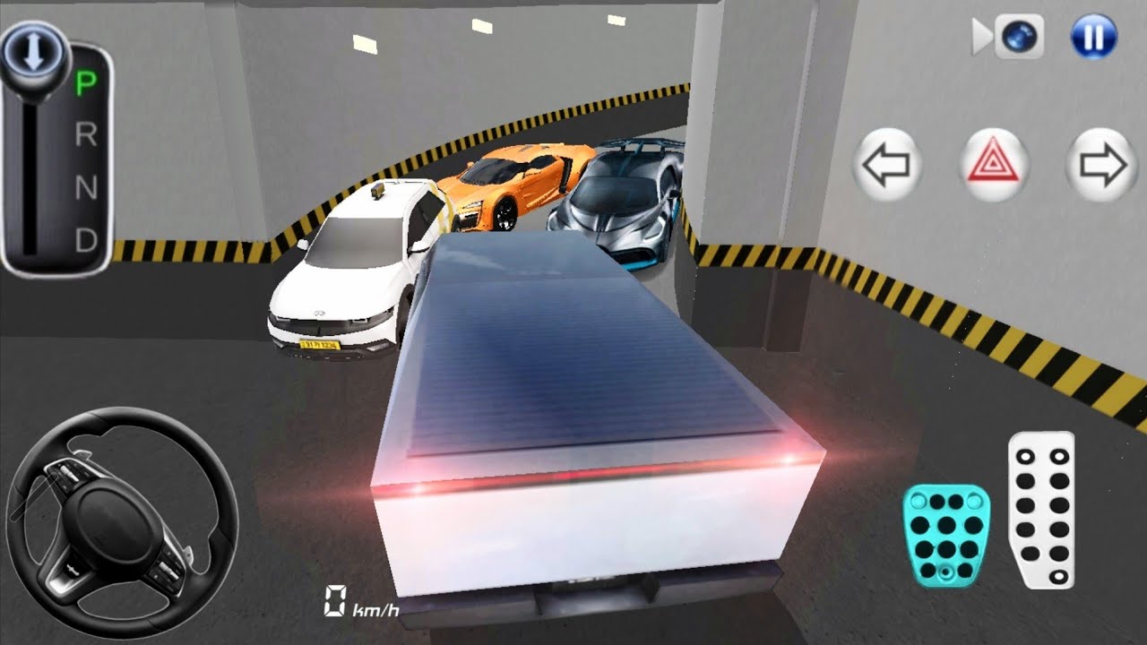 New 3d class car stuck in parking garage _