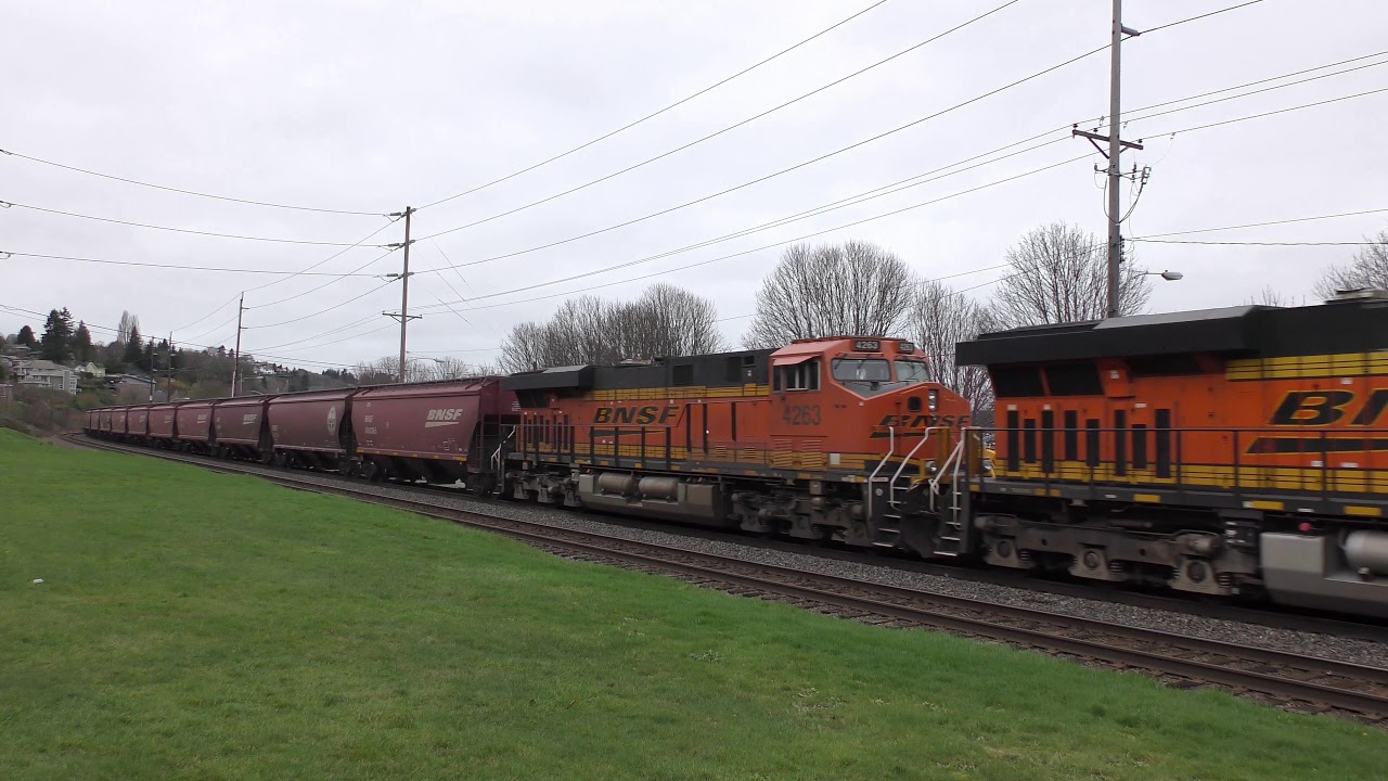 2 3 2018 Grain Trains @ Old Town Tacoma, WA 4K