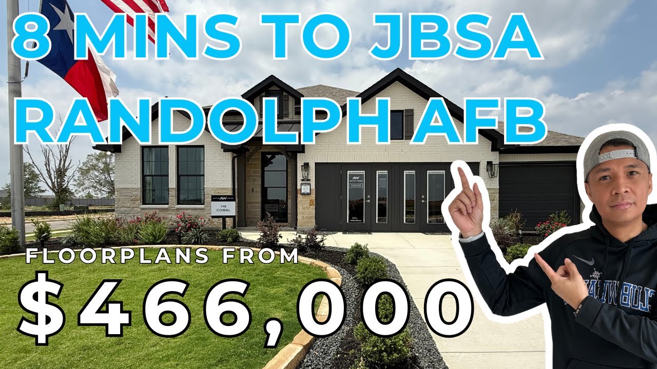 GORGEOUS New Homes CLOSEST to JBSA Randolph AFB | Schertz Texas | Moving to San Antonio