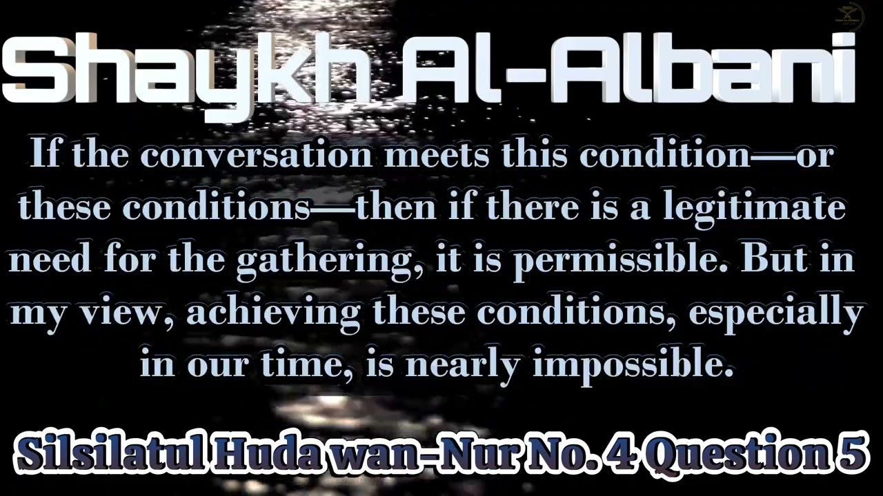 No. 4 Q 5 || Is It Permissible for a Husband to Sit with His Friends in the Presence of His Wife?