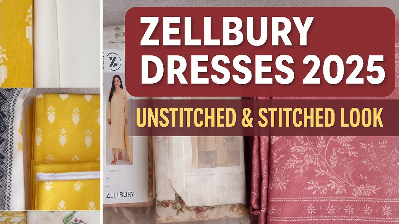 Zellbury Unstitched & Stitched Dresses | Summer Collection 2025 | Am Style Studio#winter