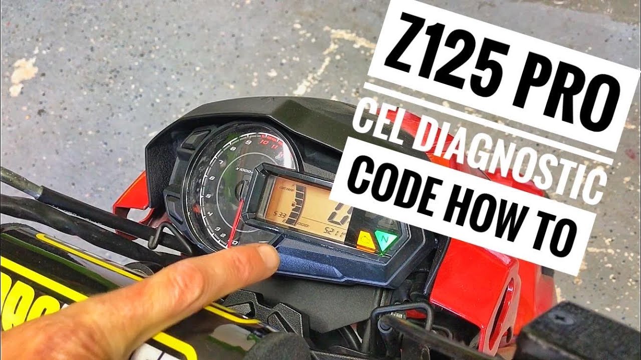 Kawasaki Z125 Pro ECU Diagnostic Codes & CEL DIY ( Kawasaki Z125 Maintenance Series Part 3 )