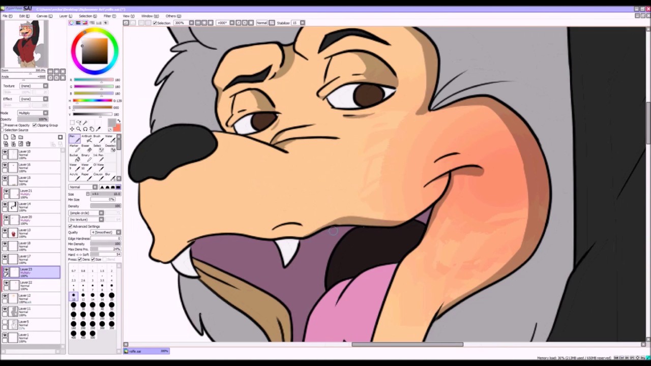 Rolfe DeWolfe speed paint