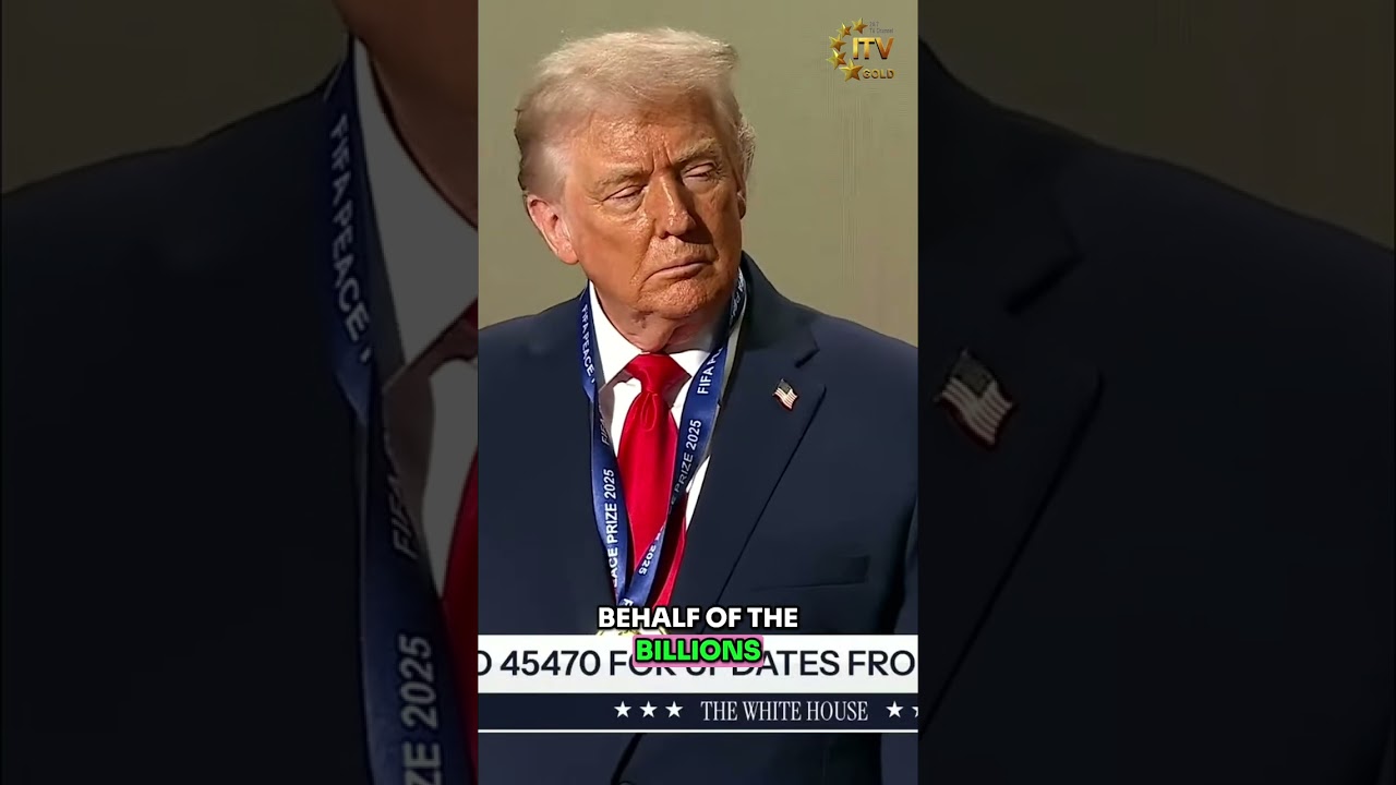 FIFA Peace Prize Awarded to Donald J. Trump #shorts