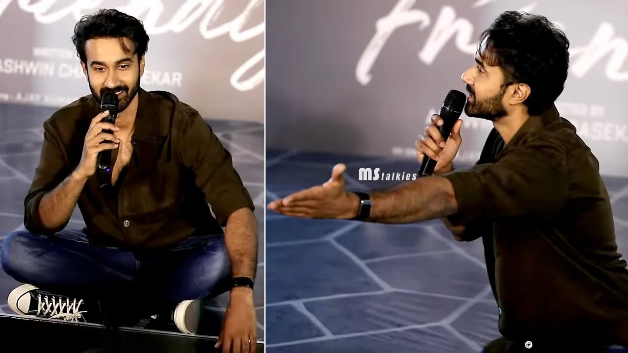Santosh Sobhan Fun Intercation With Media @ Couple Friendly Movie Trailer Launch Event