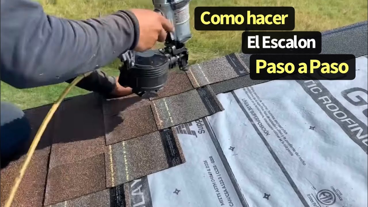 Como hacer el escalón en los shingles paso a paso#Roofing#Shingles#Losruferoskc