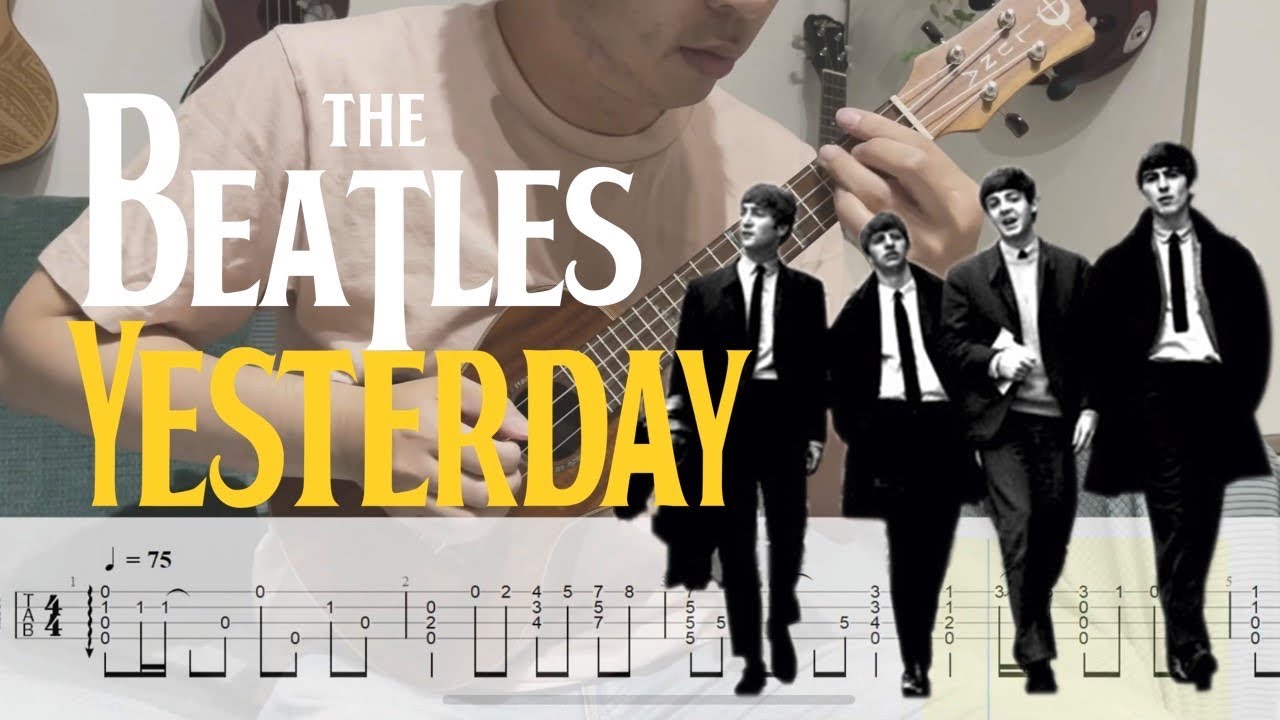 Yesterday - The Beatles Ukulele Fingerstyle Tutorial TABS(must learn!!)