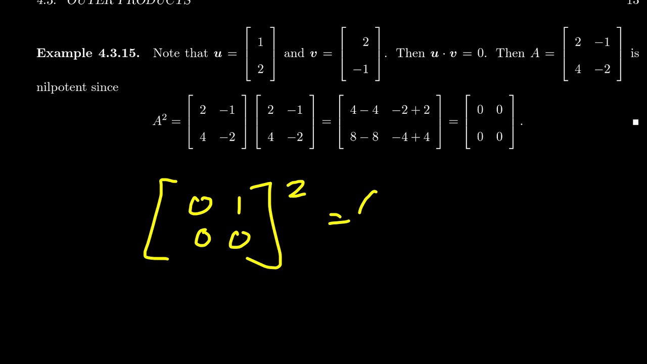 Nilpotent Matrices