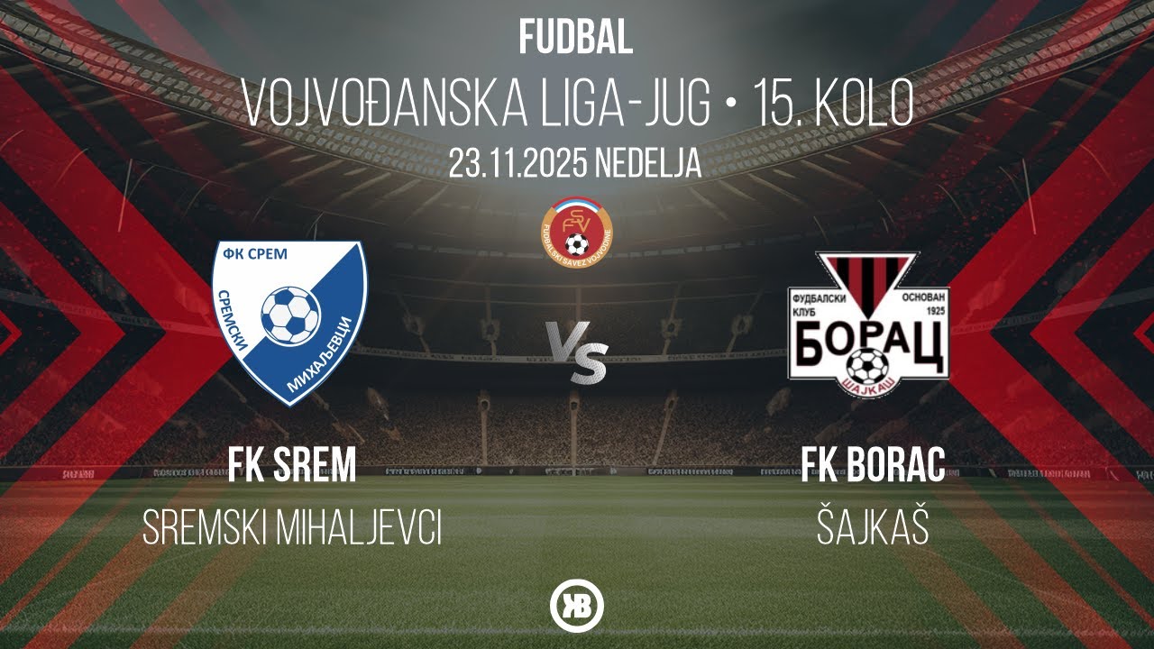 FK Srem (Sremski Mihaljevci) - FK Borac (Šajkaš) 1:0 | 23.11.2025