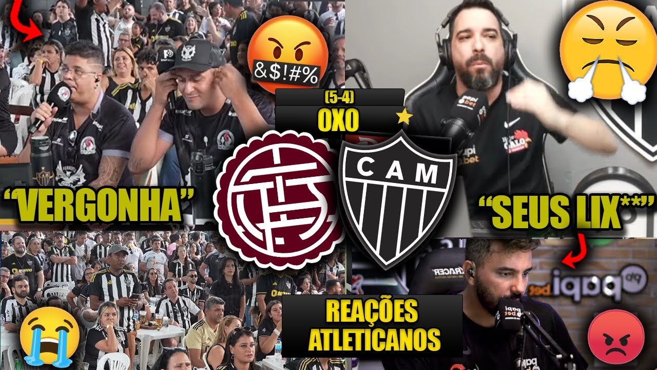 REA&Ccedil;&Otilde;ES dos ATLETICANOS - LAN&Uacute;S 0 (5)X(4) 0 ATL&Eacute;TICO-MG - SULAMERICANA 2025 - VAMOS RIR DO GALO!